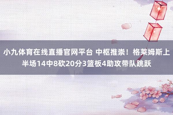 小九体育在线直播官网平台 中枢推崇！格莱姆斯上半场14中8砍20分3篮板4助攻带队跳跃