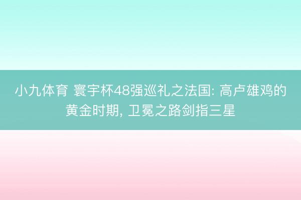 小九体育 寰宇杯48强巡礼之法国: 高卢雄鸡的黄金时期， 卫冕之路剑指三星